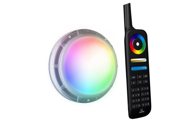 Aqualumin Sonar Retro Pool Light with Remote